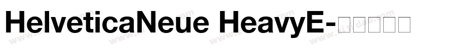 HelveticaNeue HeavyE字体转换